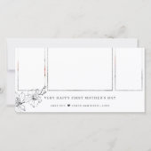 Moderne Eerste Moederdag Fotocollage Feestdagenkaart (Voorkant)