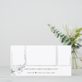 Moderne Eerste Moederdag Fotocollage Feestdagenkaart (Staand voorkant)