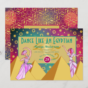 Moderne EGYPTIAN Dance Music Party OM HET EVEN WEL Kaart