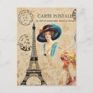 Moderne  Eiffeltoren, Briefkaart voor collage