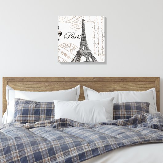 moderne  Eiffeltoren Canvas Afdruk (Insitu (Slaapkamer))