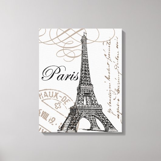 moderne Eiffeltoren Canvas Afdruk (Voorkant)