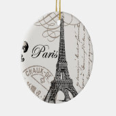 moderne  Eiffeltoren Keramisch Ornament (Rechts)