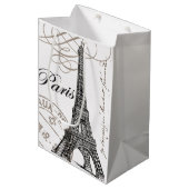 moderne Eiffeltoren Medium Cadeauzakje (Voorkant Gekanteld)