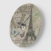 moderne Eiffeltoren-tuinklok Grote Klok (Hoek)