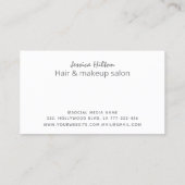 Moderne, eigentijdse, elegante abstracte goudhande visitekaartje (Achterkant)