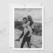 Moderne eigentijdse script Save the date Kaart (Achterkant)