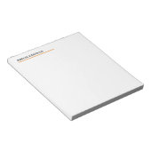 Moderne, eigentijdse witte vlek notitieblok (Schuin)