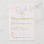 Moderne eigenzinnige hand getrokken boeg PASTEL br Informatiekaartje (Voorkant)