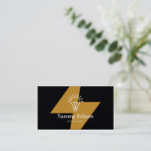 Moderne Electricien minimaliste Cartes de visite n (Debout devant)