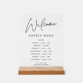 Moderne Élégance Bureau d'affaires Heures Affiche  (Recto)