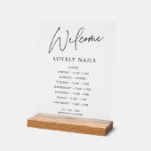 Moderne Élégance Bureau d'affaires Heures Affiche  (Angle)