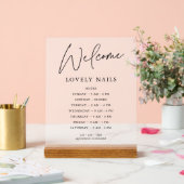 Moderne Élégance Bureau d'affaires Heures Affiche  (Mariage)