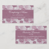 Moderne Elegance Floral Rozen Visitekaartjes (Voorkant / Achterkant)