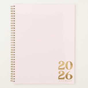 Moderne Elegant 2026 Faux Gold Foil Parties scinti