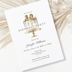 Moderne, élégant 30. invitation anniversaire