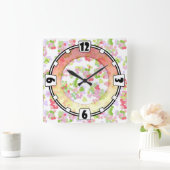 Moderne, élégant, abstrait, décoratif, horloge (Maison)