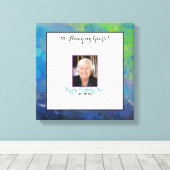 Moderne élégant avec votre canevas de livre d'invi (Insitu (Plancher de Bois))