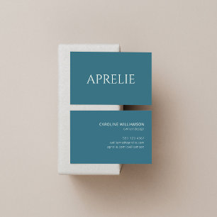 Moderne, elegant Blauwgroen blauw Creative Profess Visitekaartje