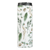 Moderne Elegant botanische eucalyptus Thermosbeker (Achterkant)