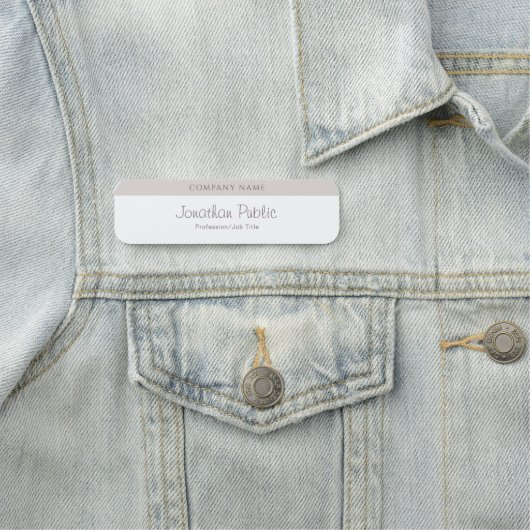 Moderne Elegant Calligraphy Script Name Sjabloon Naamplaatje (In situ)