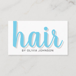 Moderne Elegant Chic Hair Stylist Carte de visite