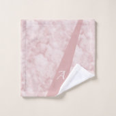 Moderne élégant chic monogramme initial tendance (Gant de toilette)