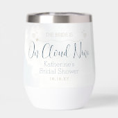 Moderne Élégant Chic Sur Nuage Neuf Fête des marié (Arrière)