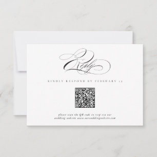 Moderne Élégant Classique Code QR de Réponse de Ma
