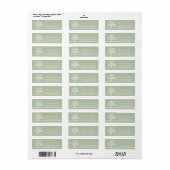 Moderne Elegant Classy Tree Address Label Sjablone (Full Sheet)