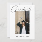 Moderne Elégant Collage Graduation Invitation (Devant)