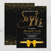 Moderne élégant doux 16 invitation (Devant / Derrière)