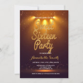 Moderne élégant doux 16 invitation (Devant)