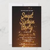 Moderne élégant doux 16 invitation (Devant)