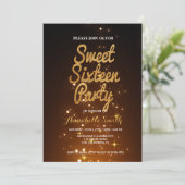 Moderne élégant doux 16 invitation (Debout devant)
