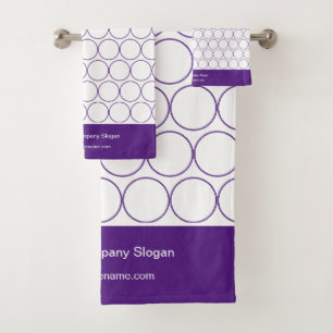 Moderne Elegant Eggplant Couleur Monogramme Salle