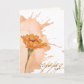 Moderne Elégant élégant Floral Valentine carte (Devant)