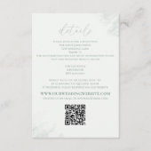Moderne Elegant Eucalyptus Greenery - QR-code Informatiekaartje (Voorkant)