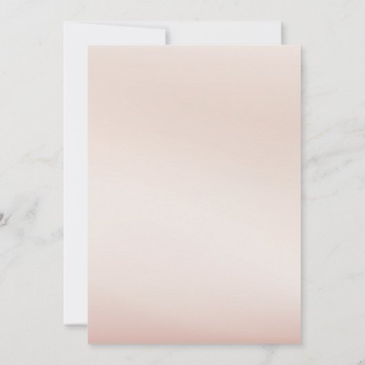 Moderne Elégant faire-part de mariage beige et ver (Dos)