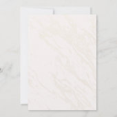 Moderne Elégant Faire-part de mariage Floral (Dos)