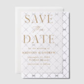 Moderne Élégant Faire-Part de Mariage Or (Décalage (Invitation))