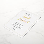 Moderne Élégant Faire-part de mariage simple (Rotation)