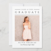 Moderne Élégant Faire-part de troisième cycle (Devant)