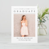 Moderne Élégant Faire-part de troisième cycle (Debout devant)