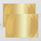 Moderne Elegant Faux Gold Blank Modèle tendance (Devant / Derrière)