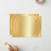 Moderne Elegant Faux Gold Blank Modèle tendance (Devant/Arrière en situation)