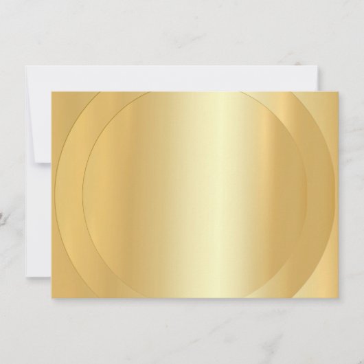 Moderne Elegant Faux Gold Blank Modèle tendance (Devant)