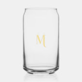 Moderne Elégant Faux Gold Script Monogramme Chic (Recto)