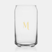 Moderne Elégant Faux Gold Script Monogramme Chic (Verso)
