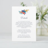 Moderne Elegant Floral Enclosure Kaart (Staand voorkant)